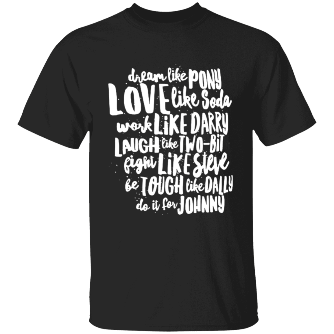 The Outsiders Character Names Funny Literature Teacher Vintage T-Shirt - YOUTH