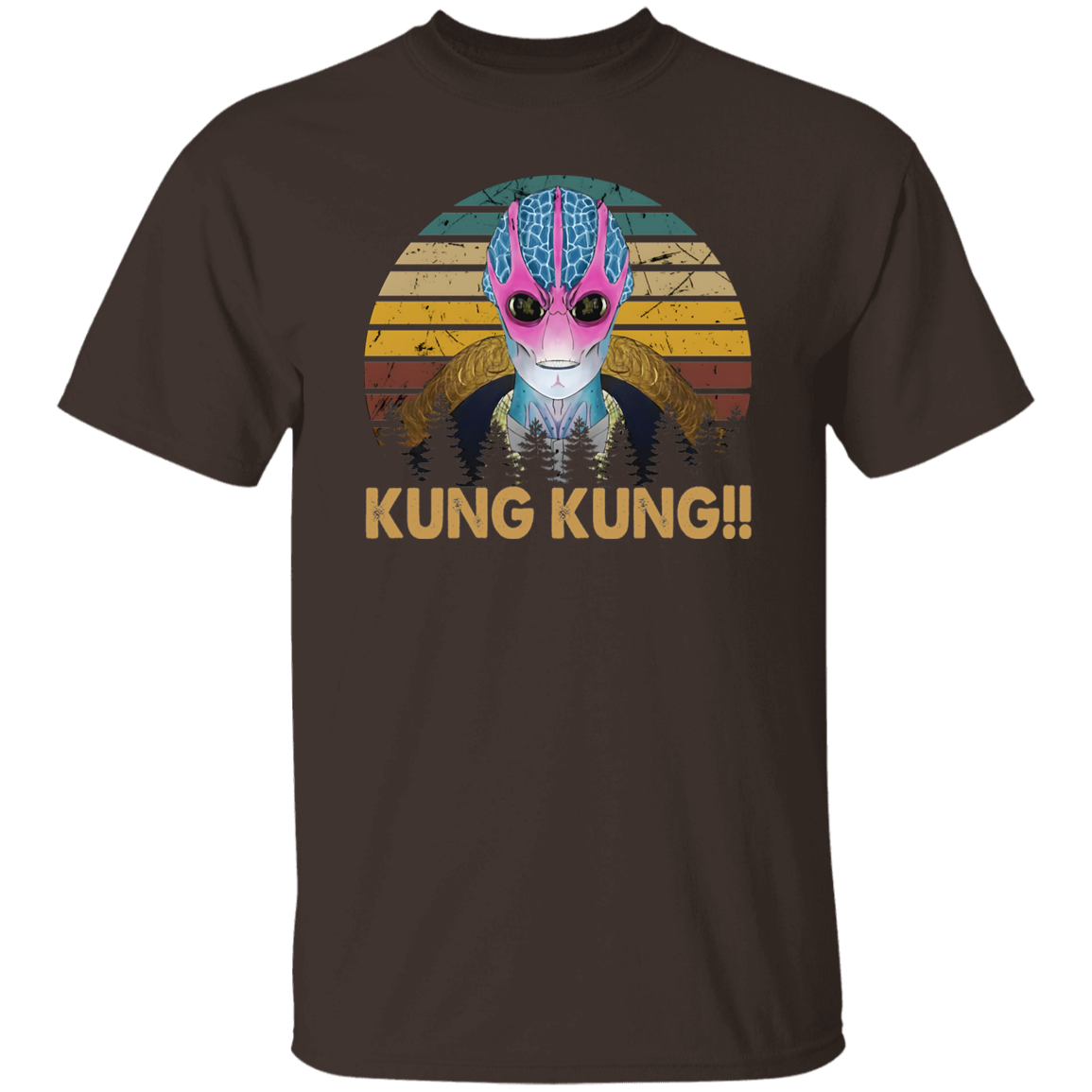 Vintage Kung Kung Resident Alien Design Vintage T-Shirt