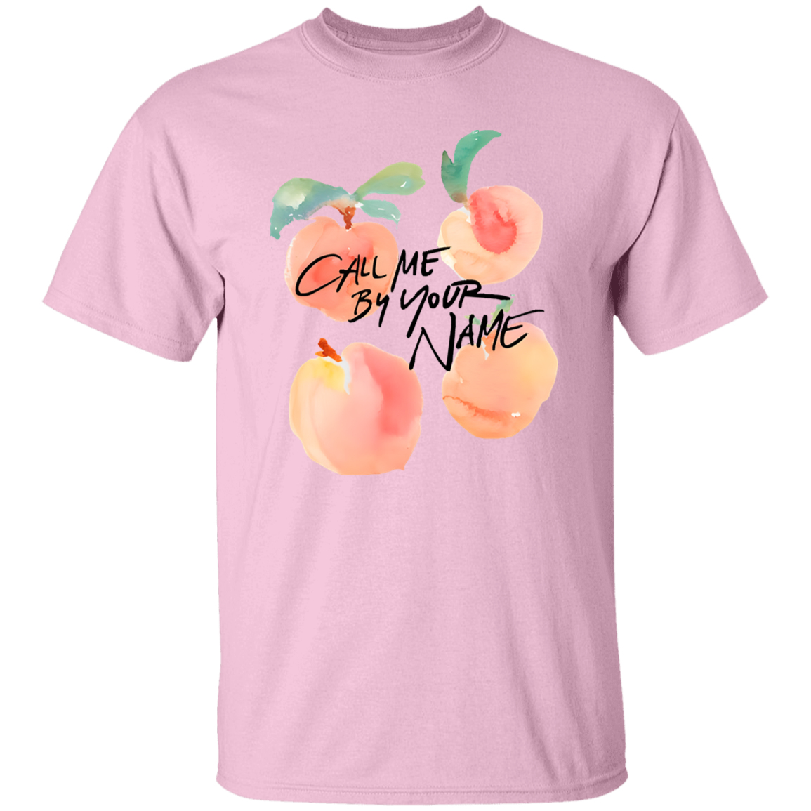 G500 5.3 oz. T-Shirt Call Me By Your Name Peaches Timothee Chalamet Unisex T-Shirt