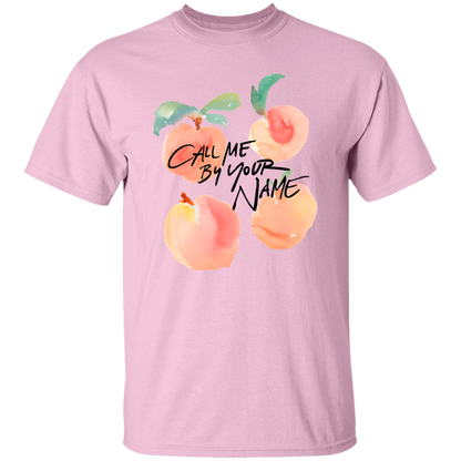 G500 5.3 oz. T-Shirt Call Me By Your Name Peaches Timothee Chalamet Unisex T-Shirt