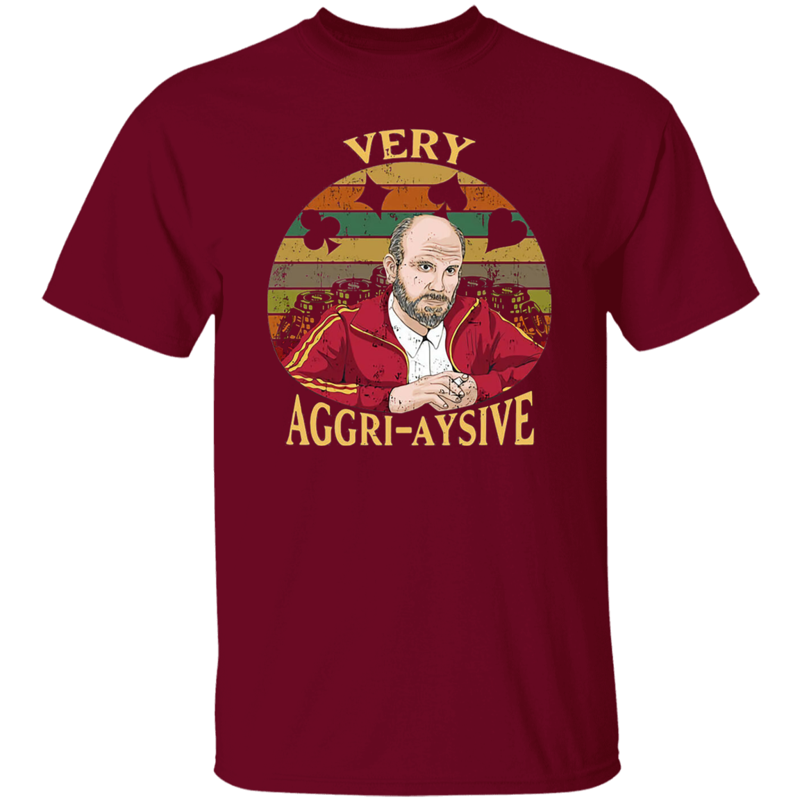 Rounders Teddy Very Aggri Aysive Sunset Vintage T-Shirt - leleart