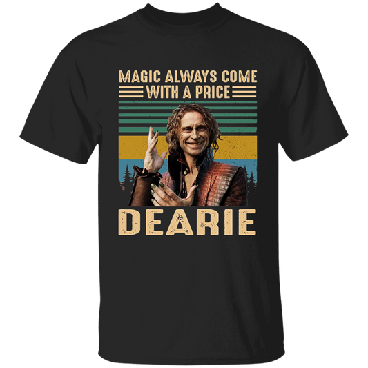 Magic Always Come with A Price Dearie Vintage T-Shirt, Once Upon A Time Shirt, Halloween Shirt, Adventure Movie Shirt, Rumpelstiltskin Shirt	G500B Youth 5.3 oz 100% Cotton T-Shirt