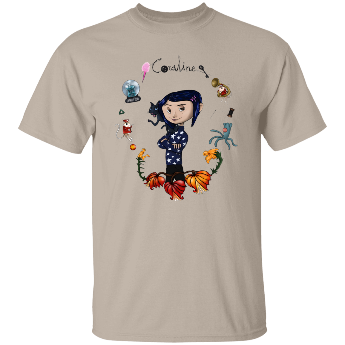 Be Careful What You Wish For Coraline Graphic T-Shirt - leleart