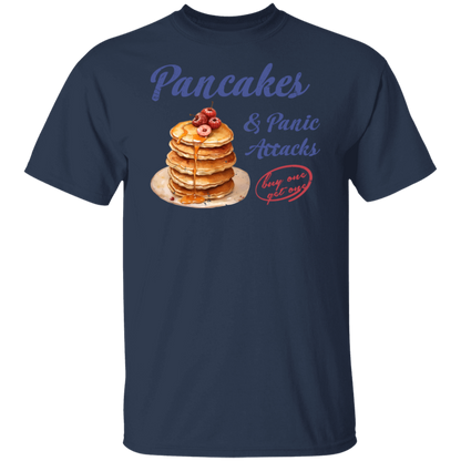 G500 5.3 oz. T-Shirt Pancakes and Panic Attacks Shirt - ID29102407