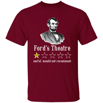 Ford's Theatre Awful Would Not Recommend Teacher Vintage Unisex  T-Shirt - letter