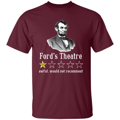 Ford's Theatre Awful Would Not Recommend Teacher Vintage Unisex  T-Shirt - letter