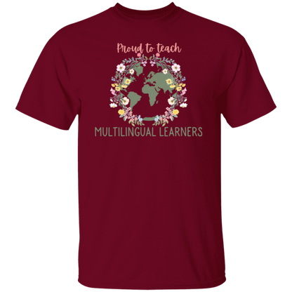 Proud To Teach Multilingual Learners Teacher T-Shirt - CDCraft