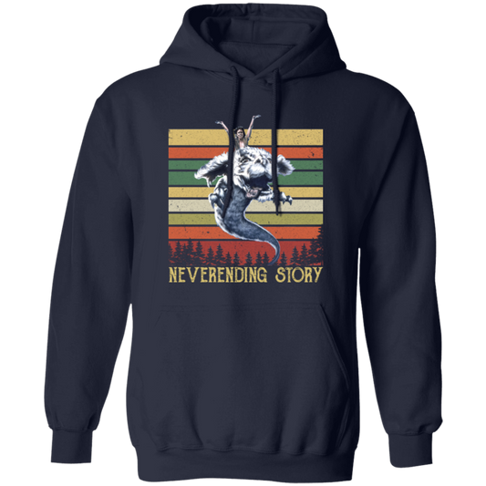 Neverending Story Classic Vintage T-Shirt, Neverending Story Shirt, 80s Movie Shirt, Adventure Shirt, Mystery Movie Shirt, Falkor Shirt	G185 Gildan Pullover Hoodie
