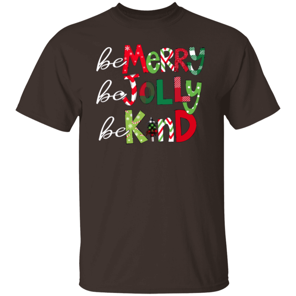 Be Merry Be Jolly Be Kind Teacher T-Shirt - lapicta fixed