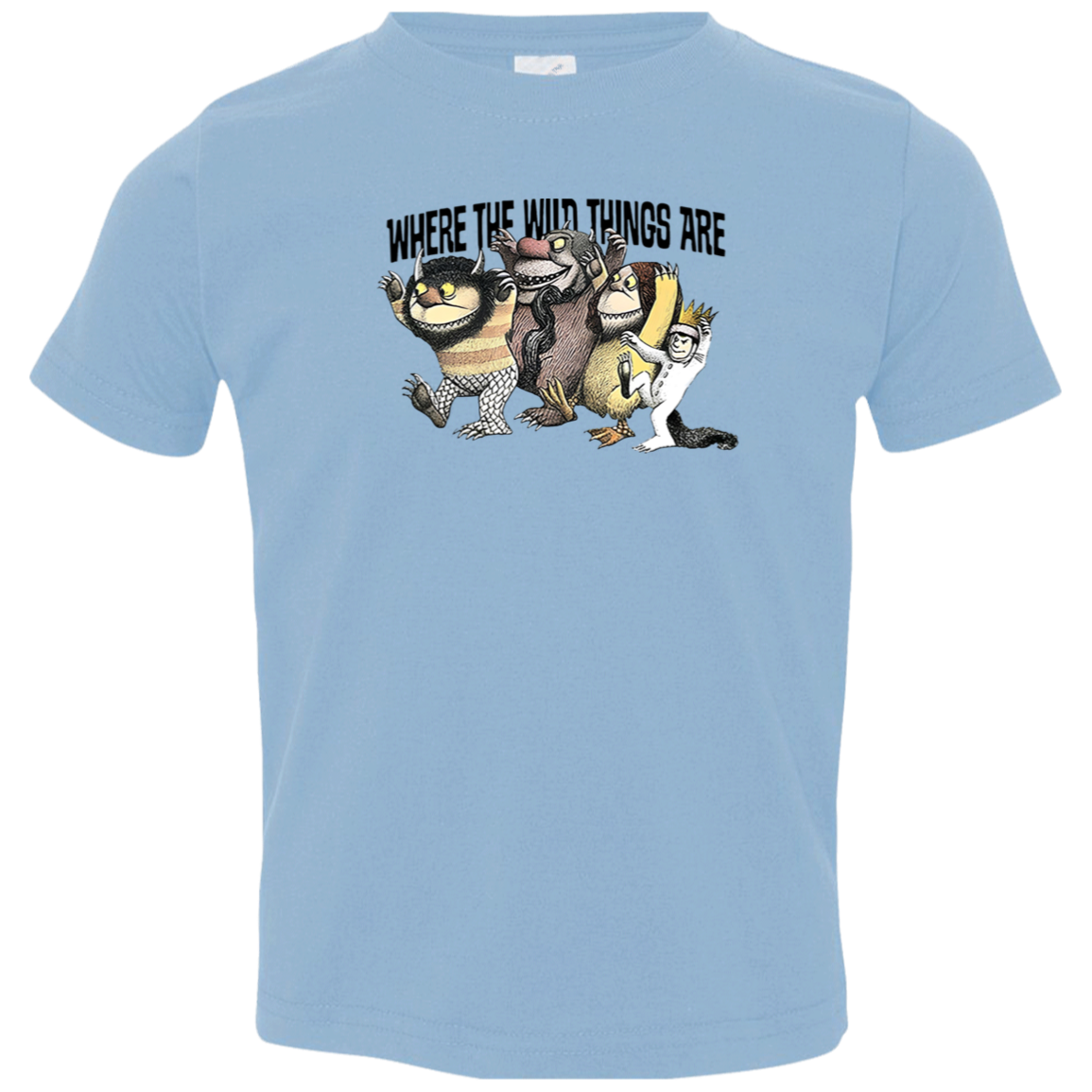 Teach Wild Things Where The Wild Things Are Teacher Vintage 3321 Toddler Jersey T-Shirt - letter