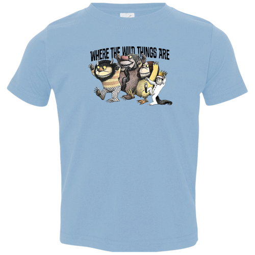 Teach Wild Things Where The Wild Things Are Teacher Vintage 3321 Toddler Jersey T-Shirt - letter