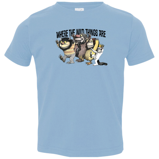Teach Wild Things Where The Wild Things Are Teacher Vintage 3321 Toddler Jersey T-Shirt - letter