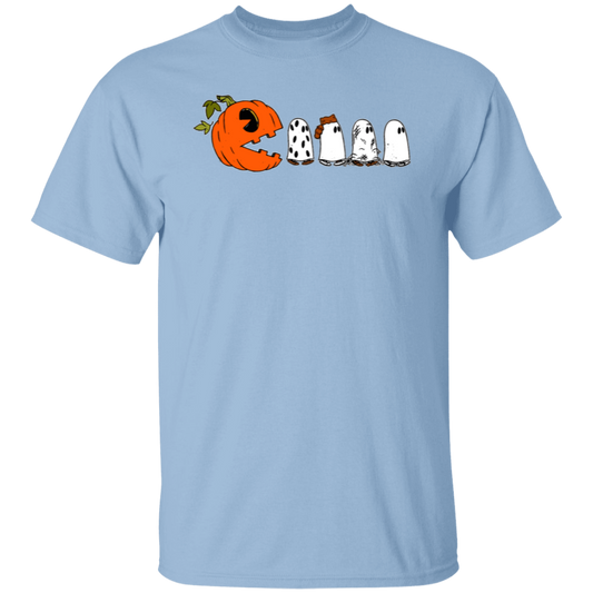 Pumpkin Ghost Pacman T-Shirt - lapicta