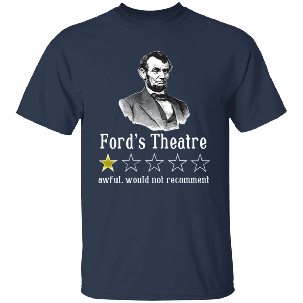 Ford's Theatre Awful Would Not Recommend Teacher Vintage Unisex  T-Shirt - letter