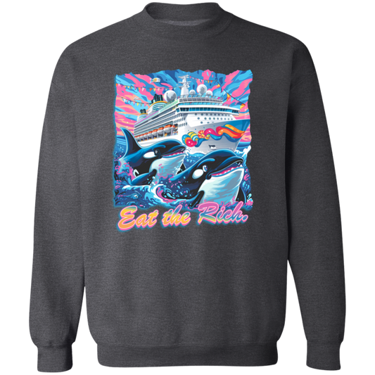 Eat The Rich Retro Sweatshirt - ID30122416