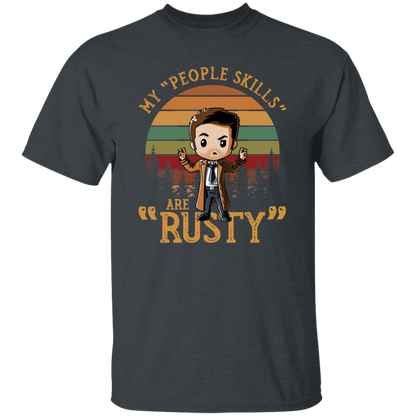 Chibi Castiel Supernatural My People Skills Are Rusty T-Shirt