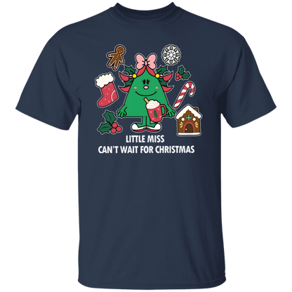 Little Miss Can't Wait For Christmas Teacher  T-Shirt - lapicta