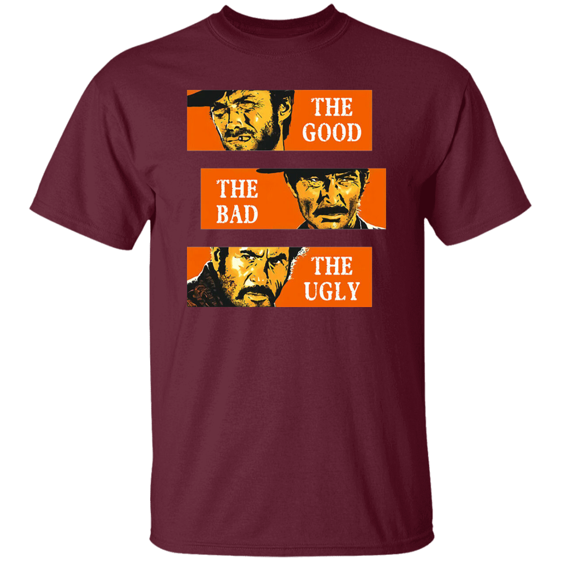 The Good The Bad And The Ugly Classic Horror Movie Vintage T-Shirt - leleart