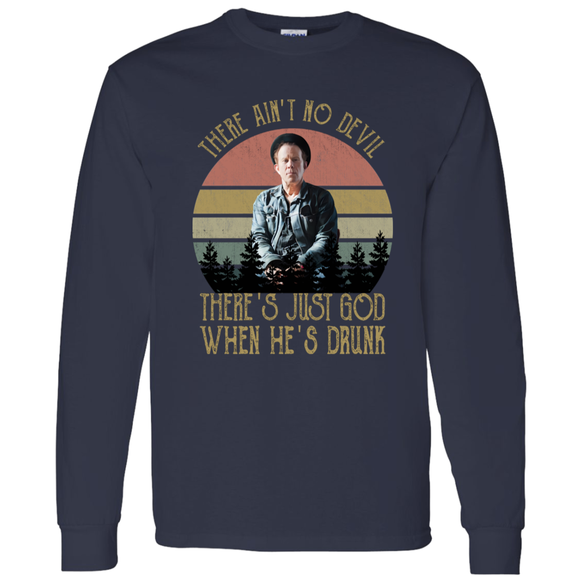 G540 LS T-Shirt 5.3 oz.  Vintage Retro Tom Waits Music Icons Classic T-Shirt