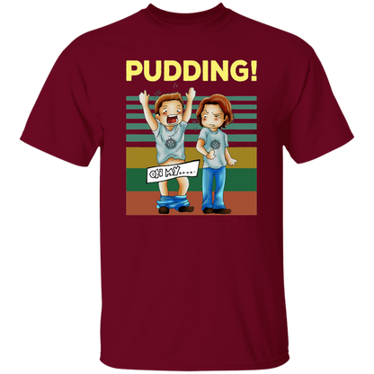 Pudding Dean & Sam Winchester Oh My Funny TV Series Vintage T-Shirt