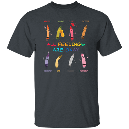 All Feelings Are Okay Teacher Vintage T-Shirt