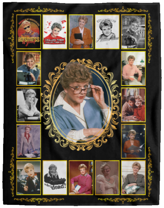 Vintage Murder She Wrote Love Jessica Fletcher’s Fleece Blanket, Premium Sherpa Blanket, Jessica Fletcher Blanket, Fletcher Quilt	VPL Cozy Plush Fleece Blanket - 60x80