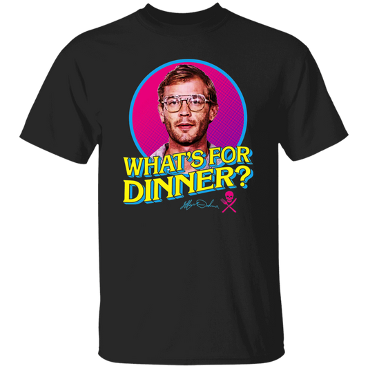 What's For Dinner Jeffrey Dahmer Vintage T-Shirt, Serial Killers Shirt, True Crime Shirt, Gift Tee For You And Friends	G500 5.3 oz. T-Shirt