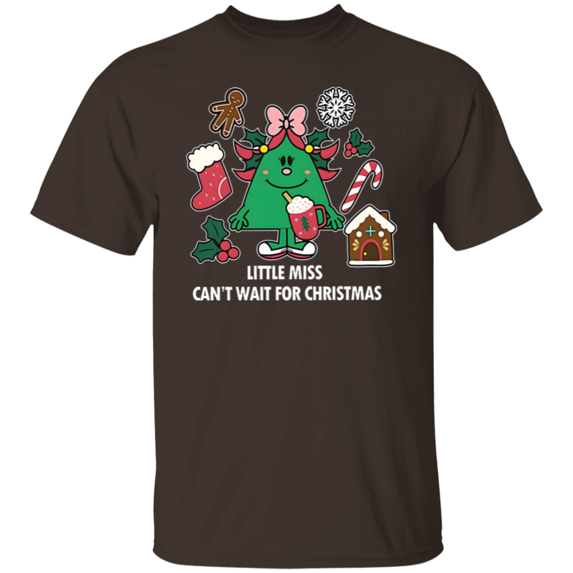 Little Miss Can't Wait For Christmas Teacher  T-Shirt - lapicta