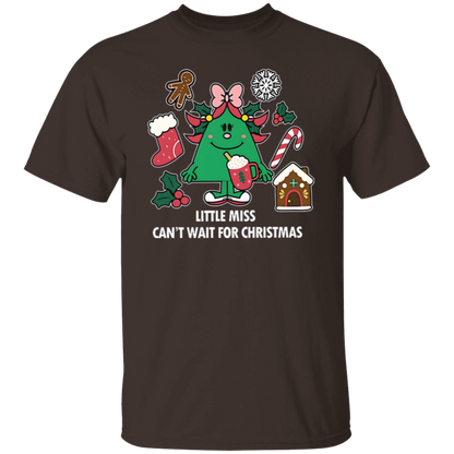 Little Miss Can't Wait For Christmas Teacher  T-Shirt - lapicta