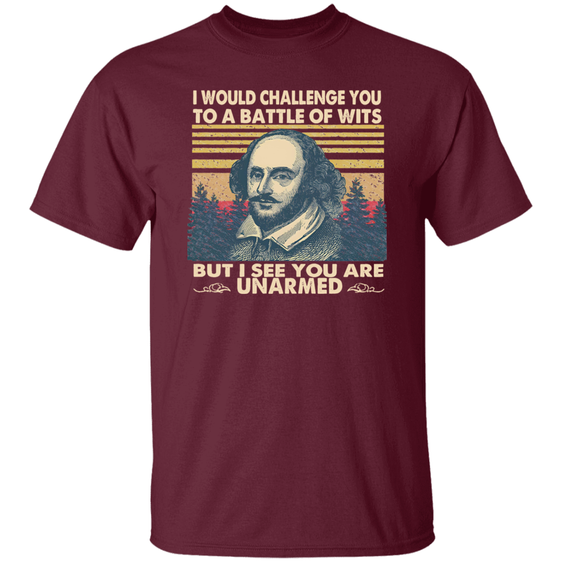 I Would Challenge You To Be A Battle Of Wits Funny Literature Teacher Vintage T-Shirt