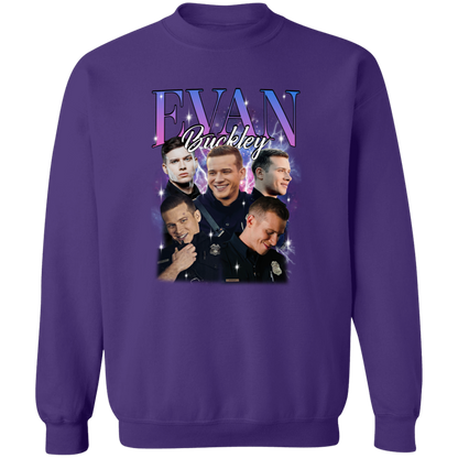 Evan Buckley Vintage  Crewneck Pullover Sweatshirt - ID15102448