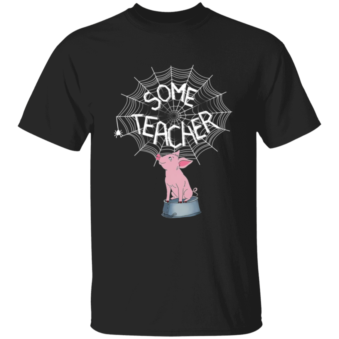 Some Teacher Funny Pig And Spider Vintage T-Shirt - YOUTH