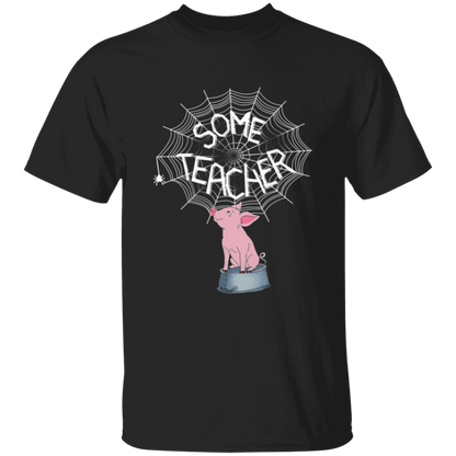 Some Teacher Funny Pig And Spider Vintage T-Shirt - YOUTH