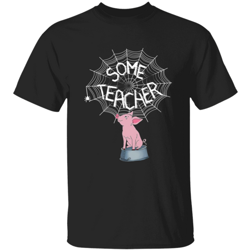 Some Teacher Funny Pig And Spider Vintage T-Shirt - YOUTH