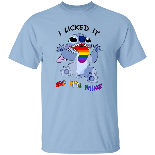 I Love Movie Lilo And Stitch Lgbt Pride I Licked It So It Mine Lesbian Vintage T-Shirt