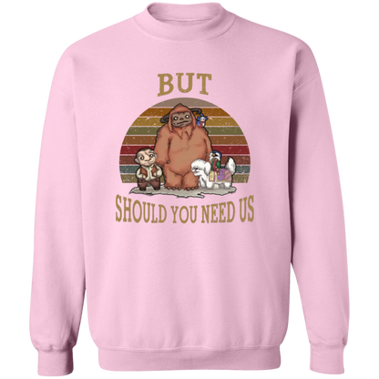 G180 Gildan Crewneck Pullover Sweatshirt But Should You Need Us Ludo Labyrinth And Friends T-Shirt