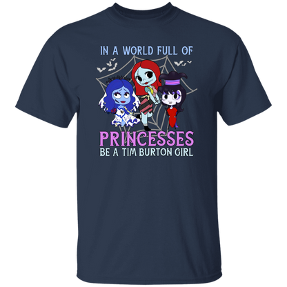 A World Full Of Princesses Be A Tim Burton Girl Vintage T-Shirt