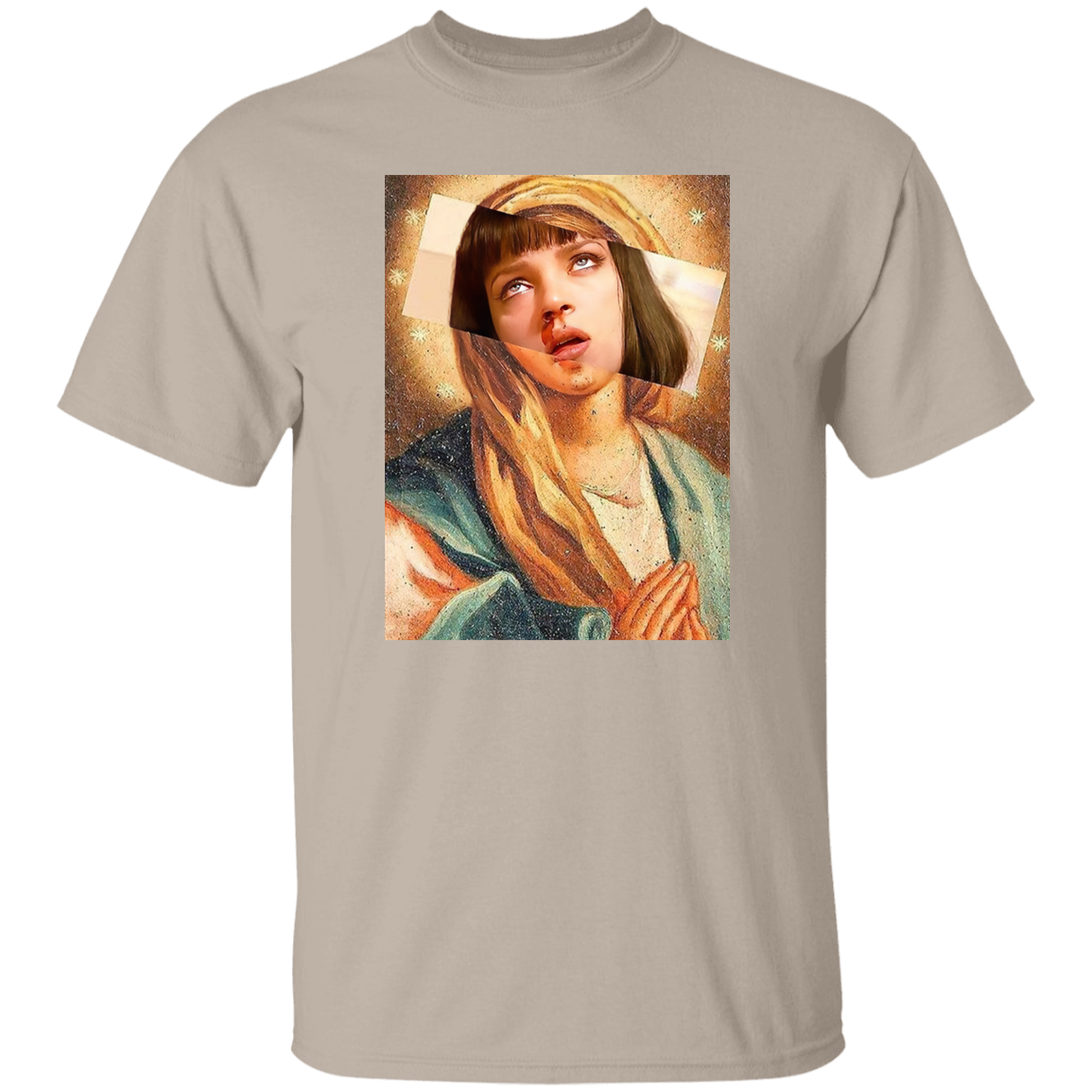 Pulp Fiction Virgin Mary Mia Wallace T-Shirt - leleart