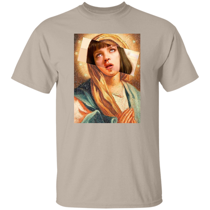 Pulp Fiction Virgin Mary Mia Wallace T-Shirt - leleart