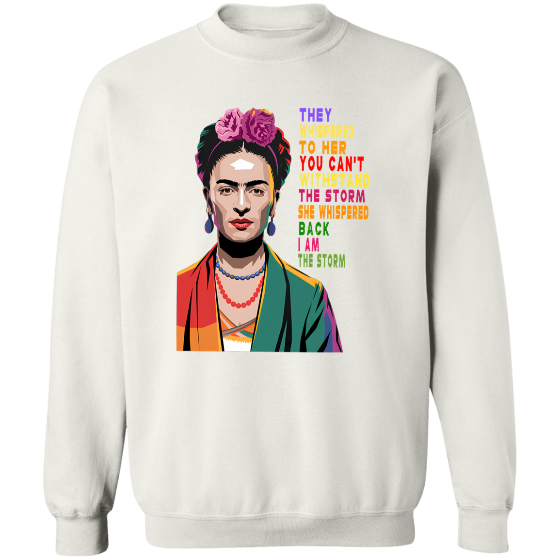 G180 Gildan Crewneck Pullover Sweatshirt 	I Am The Storm Women Black History Shirt