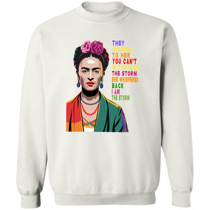 G180 Gildan Crewneck Pullover Sweatshirt 	I Am The Storm Women Black History Shirt
