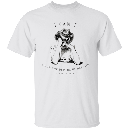 I Can't I'm In The Depths Of Despair Literature Teacher Vintage Unisex T-Shirt - letter