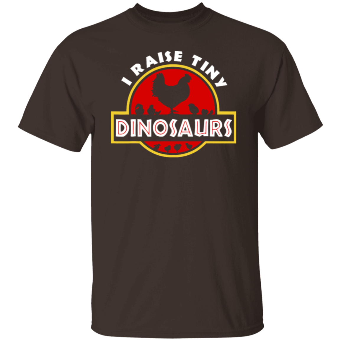 I Raise Tiny Dinosaurs Tee Funny Chicken Lover Farmer Gift Vintage T-Shirt - leleart