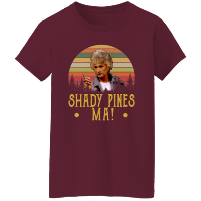 Shady Pines Ma Vintage Retro T-Shirt - WOMEN