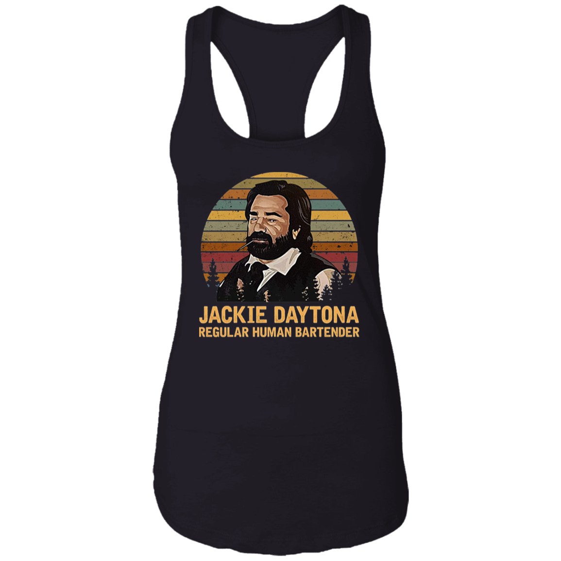 Jackie Daytona Regular Human Bartender Vintage T-Shirt, What We Do in Shadow Shirt, Laszlo Shirt, Gift Tee For You And Your Friends	NL1533 Ladies Ideal Racerback Tank