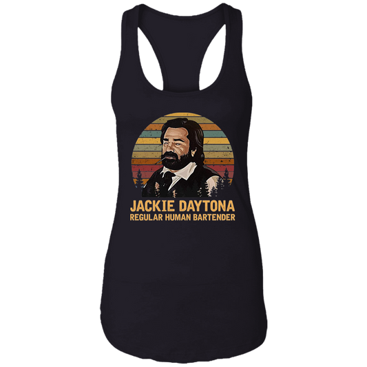 Jackie Daytona Regular Human Bartender Vintage T-Shirt, What We Do in Shadow Shirt, Laszlo Shirt, Gift Tee For You And Your Friends	NL1533 Ladies Ideal Racerback Tank