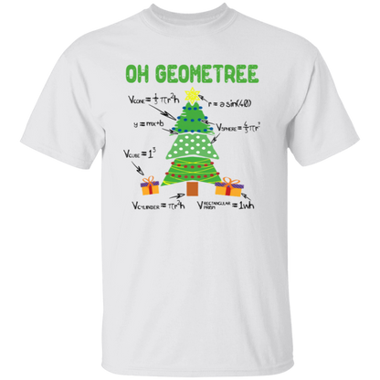 Oh Geometree Christmas Vintage Unisex T-Shirt - letter