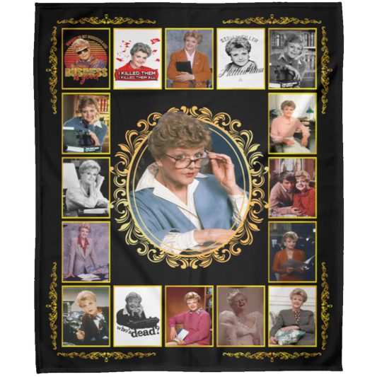 Vintage Murder She Wrote Love Jessica Fletcher’s Fleece Blanket, Premium Sherpa Blanket, Jessica Fletcher Blanket, Fletcher Quilt	FLM Arctic Fleece Blanket 50x60