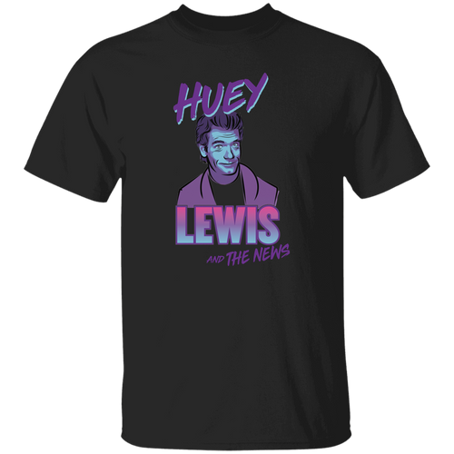 Huey Lewis And The News Vintage T-Shirt, Huey Lewis Shirt, Huey Lewis Fanart Shirt, Rock Band Shirt, Rock Music Lover Shirt	G500 5.3 oz. T-Shirt
