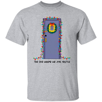 The One Where We Are Festive Teacher Vintage Unisex  T-Shirt - letter